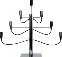 Adventsljusstake 'Milano' - Svart/Silver