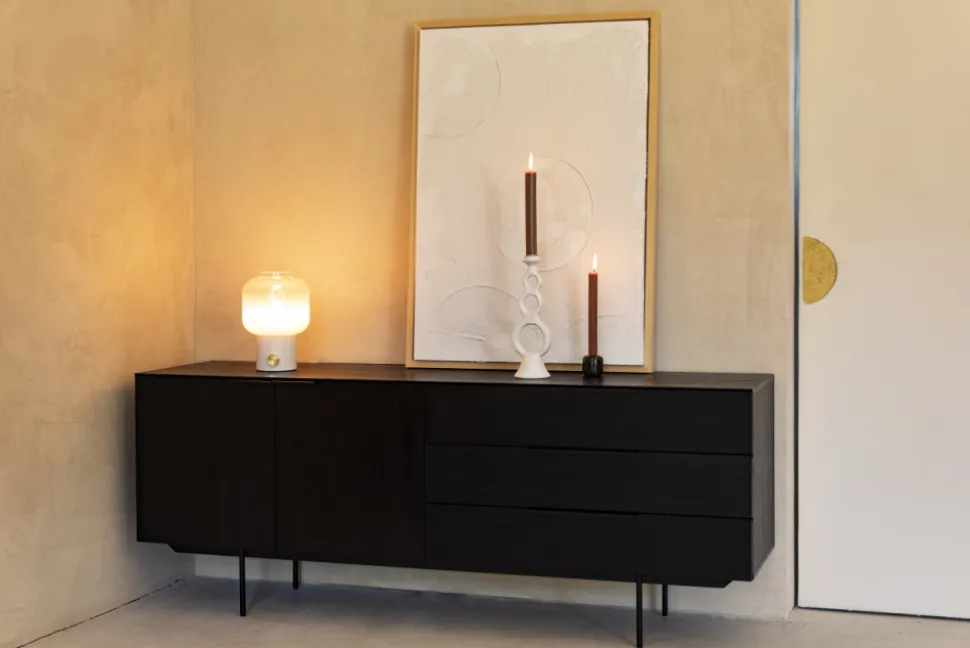 Bordslampa 'Moody' - Vit