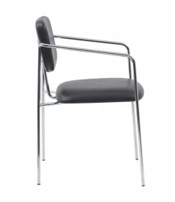 Karmstol 'Ebba' - Svart/Silver