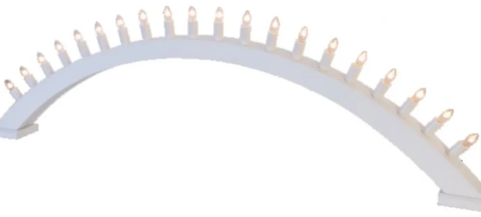 Ljusstake 'Kulle' - Vit
