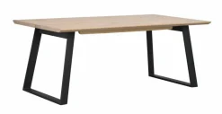 Matbord 'Melville' 210x95cm - Vitpigmenterad Ek/Svart