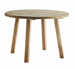 Matbord 'Recycled' Runt 110cm - Natur/återvunnet trä