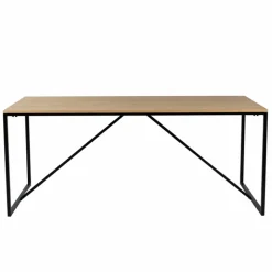 Matbord 'Vega' 180x90cm - Natur/Svart