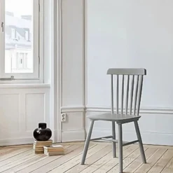 Pinnstol 'Elsa' - Mörkgrå/Silvergrå