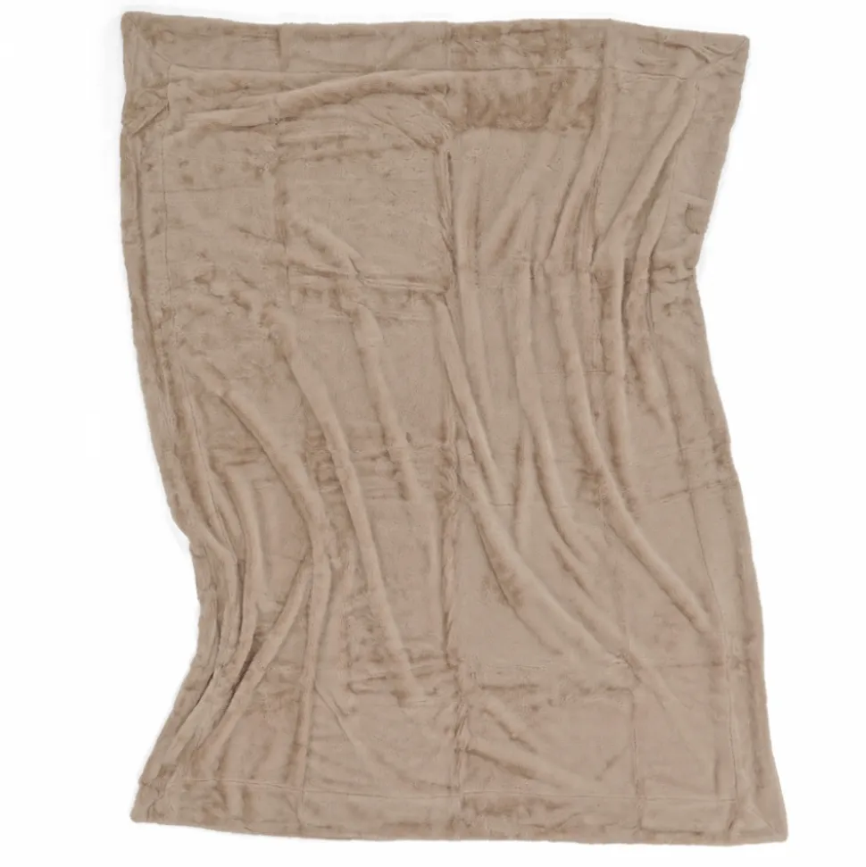Pläd 'Aranga Super Soft Throw' 130x170cm - Brun