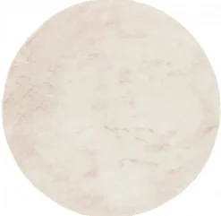 Rund matta 'Aranga Super Soft' - Beige