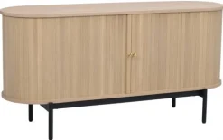 Sideboard 'Haddington' - Vitpigmenterad/Svart