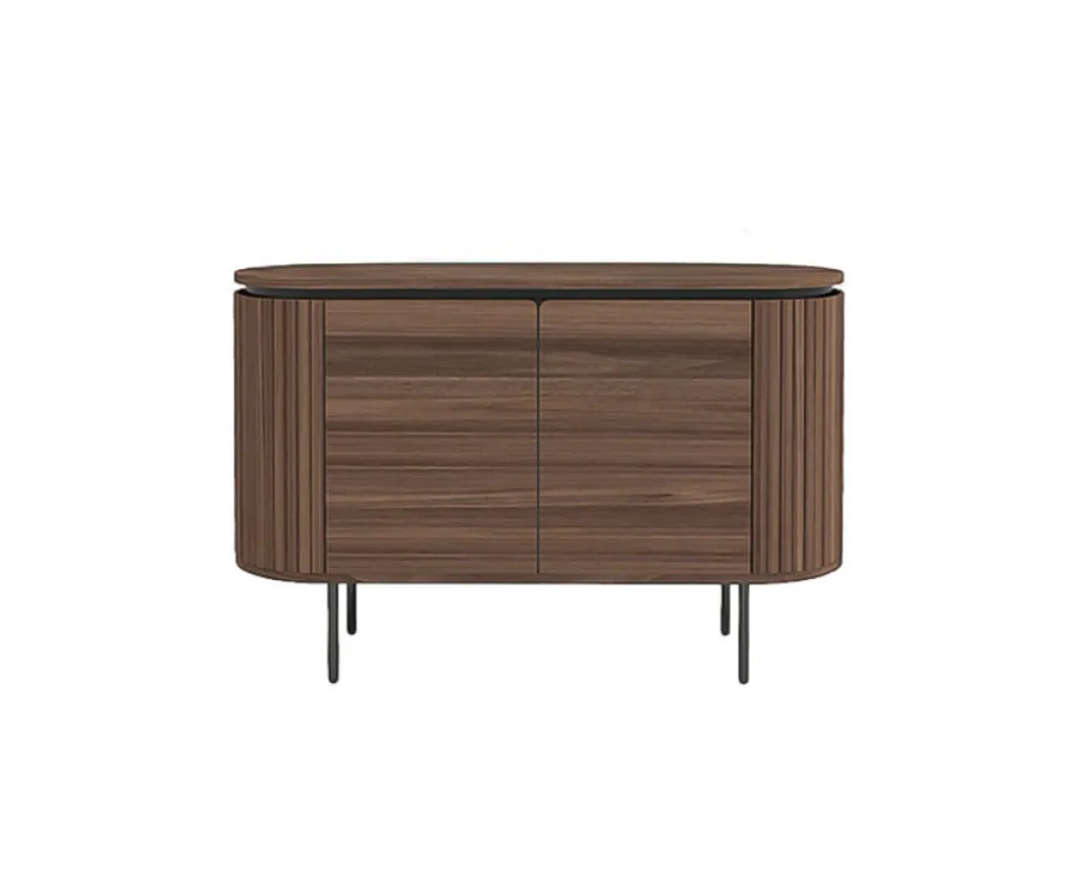 Sideboard 'Kärra' - Valnöt/Svart