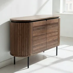 Sideboard 'Kärra' - Valnöt/Svart