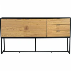 Sideboard 'Line' - Ek/Svart