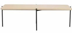 Soffbord 'Shelton' 145x60cm - Vitpigmenterad ek