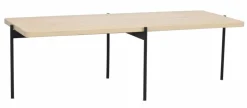 Soffbord 'Shelton' 145x60cm - Vitpigmenterad ek