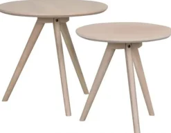 Soffbord 'Yumi' 2 delar - Vitpigmenterad