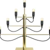 Adventsljusstake 'Milano' - Svart/Guld