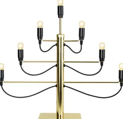Adventsljusstake 'Milano' - Svart/Guld