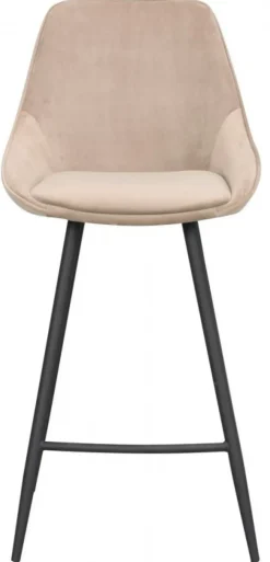 Barstol 'Sierra' - Beige/Sammet