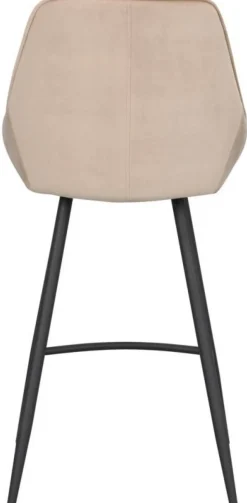 Barstol 'Sierra' - Beige/Sammet