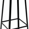 Barstol 'Wooden Seat' - Svart