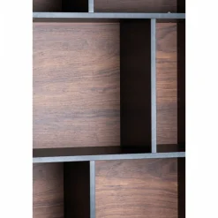 Bokhylla 'Colin' 60x210 - Valnöt/Svart