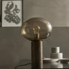 Bordslampa 'Bes' - Smoked/Mässing