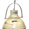 Factorylampa Vintage - Patinerad vit