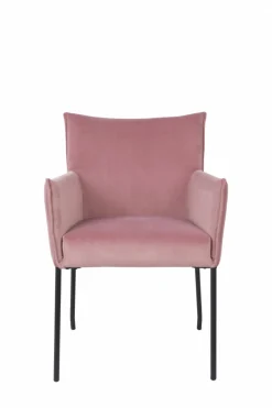 Fåtölj 'Dion' - Sammet/Rosa
