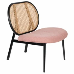 Fåtölj 'Spike' - Natur/Rosa/Svart