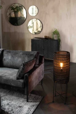 Golvlampa 'Kari' - Svart