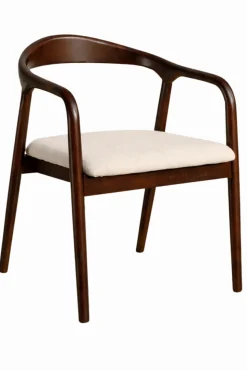 Karmstol 'Aspa' - Mörkbrun/Beige