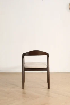 Karmstol 'Aspa' - Mörkbrun/Beige