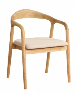 Karmstol 'Aspa' - Natur/beige