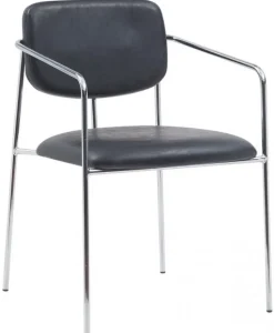 Karmstol 'Ebba' - Svart/Silver
