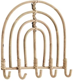 Klädhängare 'Rattan Coat Rack' - Natur