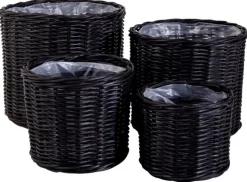 Korgar 'Bogor Black' 4-pack - Svart