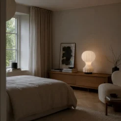 Lampa 'Senigallia' L - Vit/Svart