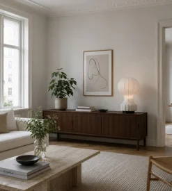 Lampa 'Senigallia' L - Vit/Svart
