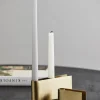 Ljusstake 'GILI' - Gyllene