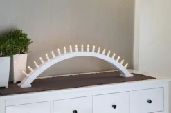 Ljusstake 'Kulle' - Vit