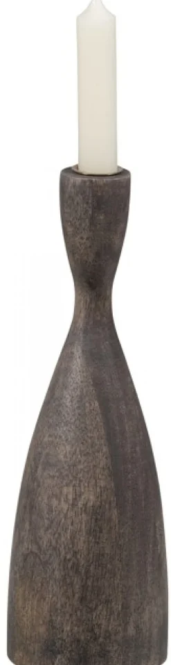 Ljusstake 'Rosa' 28 cm - Brun