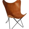 Loungestol Vintage - Läder/Järn