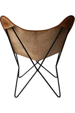 Loungestol Vintage - Läder/Järn