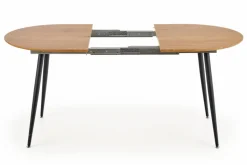 Matbord 'Colorado' 120-160cm - Natur/svart