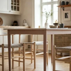 Matbord 'Fager' 135cm - Vitpigmenterad
