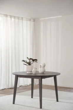 Matbord 'Filippa' Runt 120cm - Mörkbrun