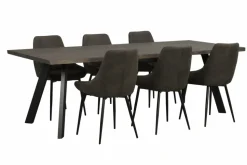 Matbord 'Fred' - Brun/Svart 240x100cm