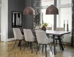Matbord 'Fred' - Brun/Svart 240x100cm