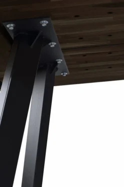 Matbord 'Fred' - Brun/Svart 240x100cm
