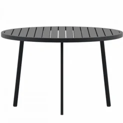 Matbord 'Giardini' runt 120cm - Svart