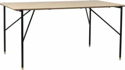 Matbord 'Hornstull' 160x90cm - Ek/Svart