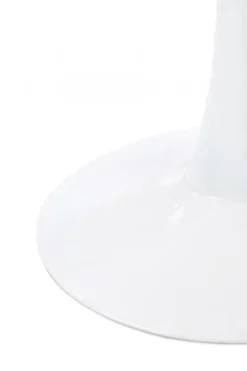 Matbord 'Lorca' Runt 80cm - Marmor/Vit